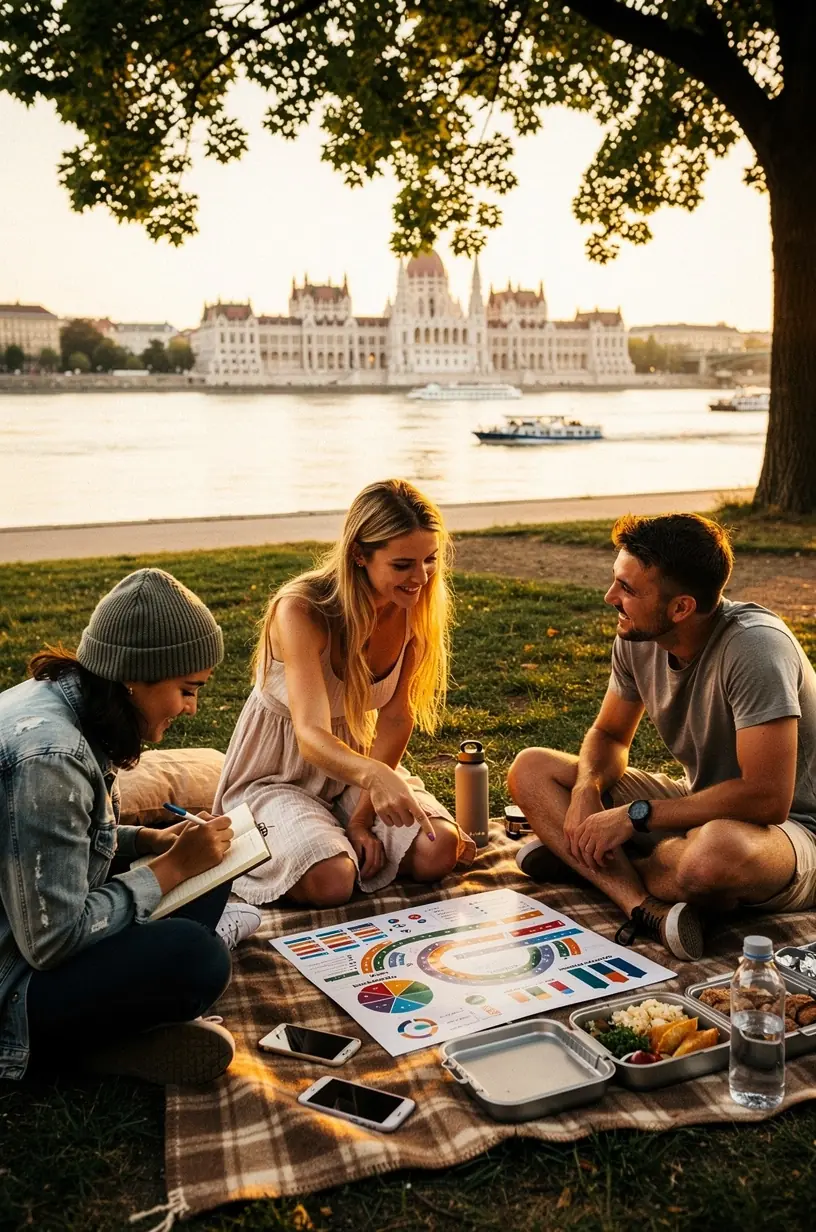 Pénzügyi edukációs anyagok egy asztalon, amelyek támogatják a pénzügyi tudatosság fejlesztését.